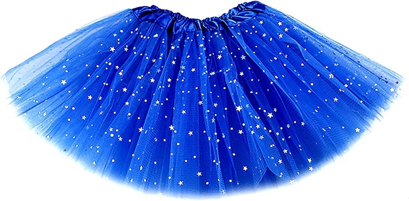 Ayhcclth Girls Tutu Classic Elastic 3 or 4 Layered Tulle Skirt Tutu for Toddler Girl, 2-8Years - Image 1